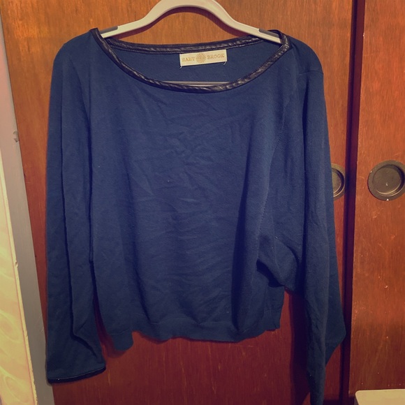 Ramy Brook Tops - Rant Brooke Leather-lined long sleeve